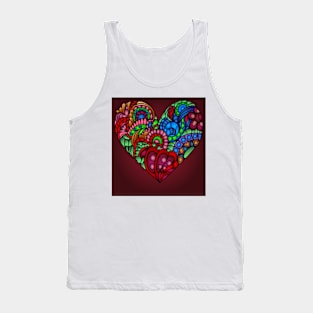 Love Hearts 34 (Style:3) Tank Top